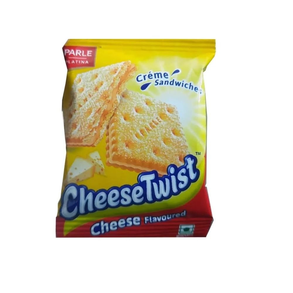 PARLE CHEESE TWIST BISCUIT 5Rs