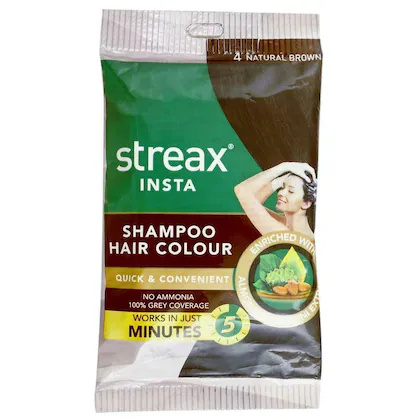 STREAX SHAMPOO HAIR COLOUR 10Rs