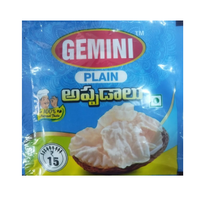 GEMINI PALIN APPALAM MRP15Rs