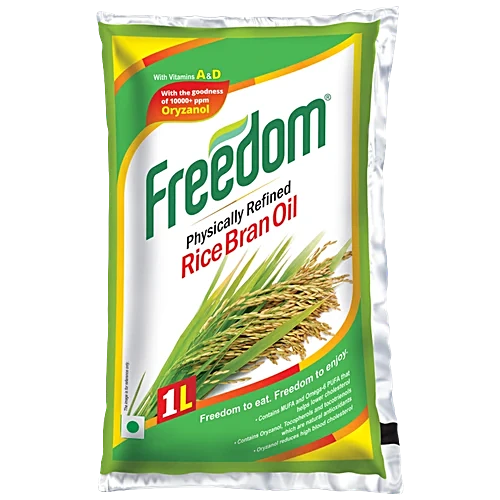 FREEDOM RICEBRAN OIL 1 LTR POUCH