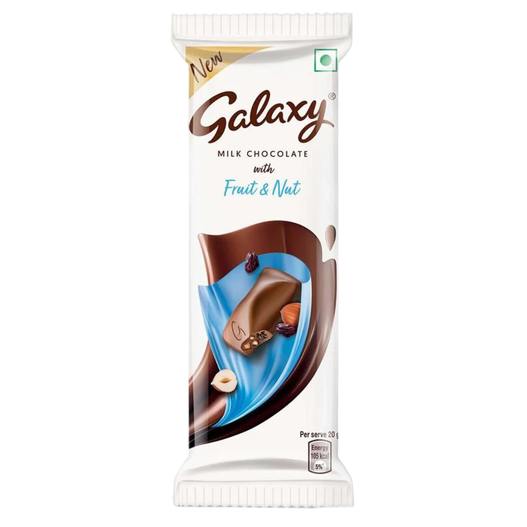 GALAXY MILK CHOCOLATE  FRUIT AND NUT