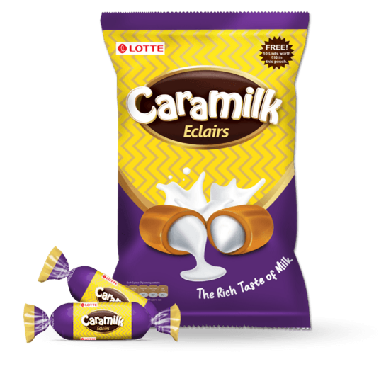 LOTTE CARAMILK ECLAIRS CHOCO PACK 374G